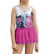 Photo 1 of JESKIDS Girls' One Piece Swimsuit Cut Out Beach Sport Banded Drawstring Swimwear