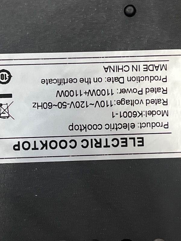 Photo 3 of 2 Burners Electric Cooktop 110v, Countertop Burner with Knob Electric Stove Top 2200W,9 Heating Levels & Timer, Suitable for All Cookware, with Plug Double Burner Electric Cooktop