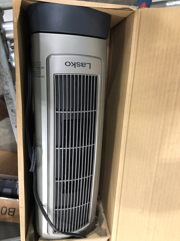 Photo 2 of Lasko 1500W Digital Ceramic Space Heater with Remote, 755320, Silver