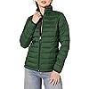 Photo 1 of Essentials Womens Lightweight Long-Sleeve Water-Resistant Packable Puffer Jacket small
