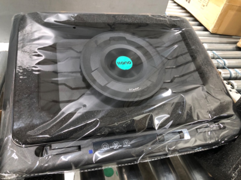 Photo 3 of 2023 New Gaming Laptop Cooling Pad with Powerful Turbofan, RGB Laptop Cooler Radiator with Infinitely Variable Speed, Touch Control, LCD Screen, 3-Port USB, Seal Foam for Rapid Cooling Laptop 15-19in V12(Hub+RGB)