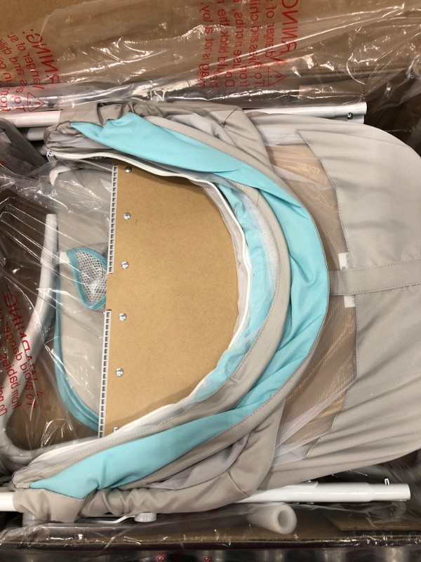 Photo 1 of Dream On Me Karley Bassinet in Blue/Grey