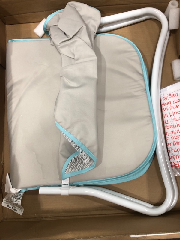 Photo 1 of Dream On Me Karley Bassinet in Blue/Grey