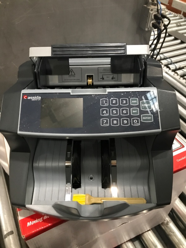 Photo 2 of Cassida 6600 Business Grade Money Counting Machine with Ultraviolet (UV) Counterfeit Detection, LCD Display, Multi-Color (6600 Counterfeit Detection) & Electronic Coin Sorter/Counter