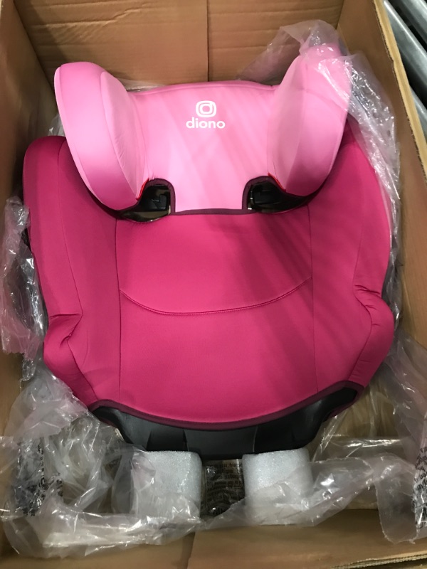Photo 1 of Diono Cambria 2 XL 2022, Dual Latch Connectors, 2-in-1 Belt Positioning Booster Seat, High-Back to Backless Booster with Space and Room to Grow, 8 Years 1 Booster Seat, Pink NEW! Pink