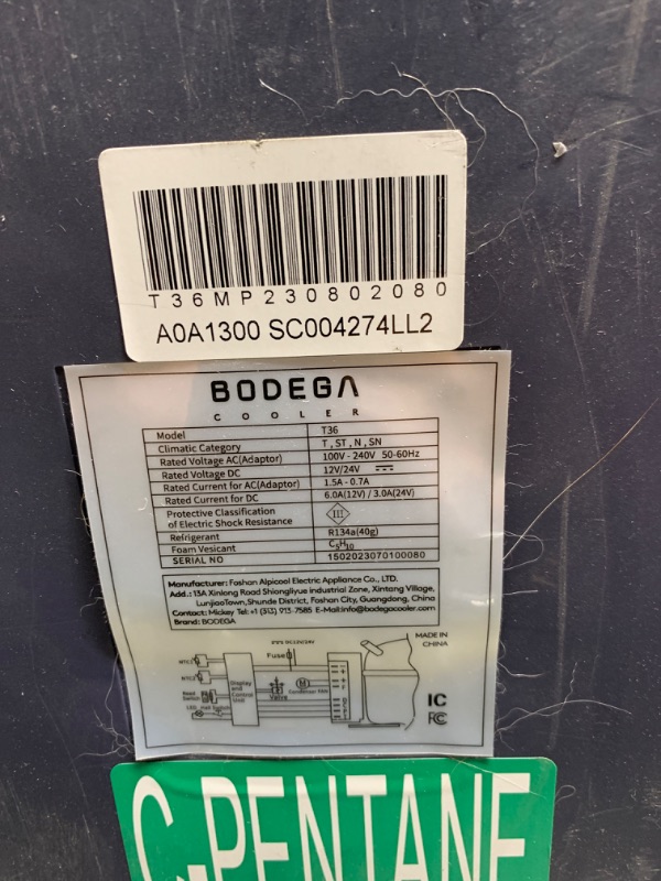 Photo 6 of ?Upgraded?BODEGA 12 Volt Car Refrigerator, Portable Freezer, Car Fridge Dual Zone WIFI APP Control, 38 Quart?36L?-4?-68? RV Compressor Car Cooler 12/24V DC and 100-240V AC for Outdoor, Travel, Camping 38 Quart blue