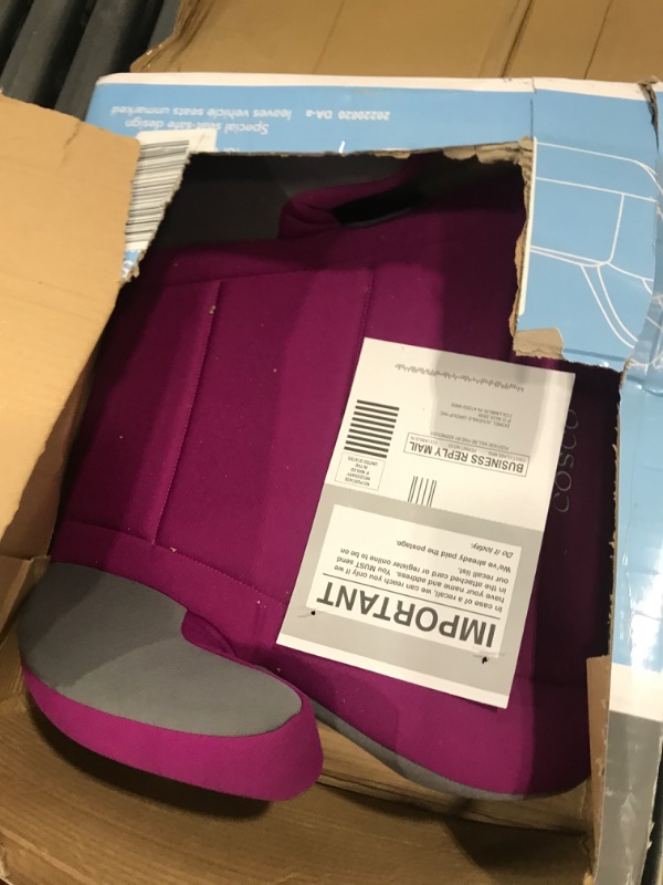 Photo 2 of Cosco Topside Booster Car Seat - Easy to Move, Lightweight Design (Magenta)