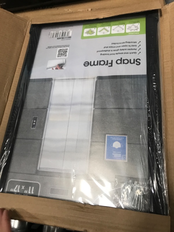 Photo 1 of SECO Front Load Easy Open Snap Frame Poster/Picture Frame 11 x 17 Inches, Black Aluminum Frame (SN1117Black) 11" X 17" BLACK