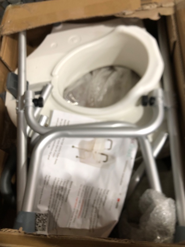 Photo 3 of **READ NOTES BELOW**Raised Toilet Seat, Extra Wide Raised Toilet Seat with Handles, 5 Inch Elevated Toilet Seat Riser with Adjustable Legs for Elongated or Standard Commode Heavy Duty Bathroom Assist Safety Frame Widen