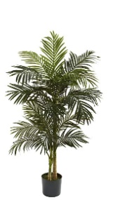 Photo 1 of  Green & 6ft. Ficus Artificial Trees, 72in, Green Palm Tree + Ficus Artificial Trees