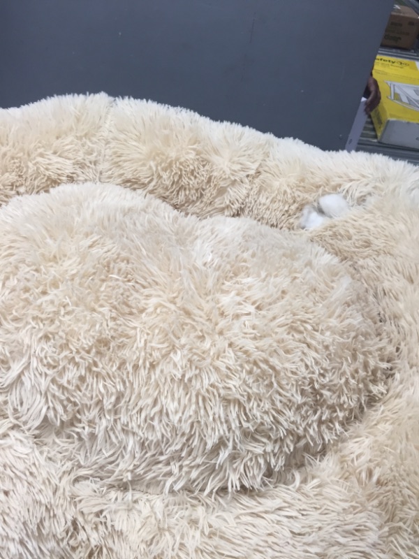 Photo 2 of Active Pets Dog Donut Bed, Large 36' (Beige) Large 36" Beige