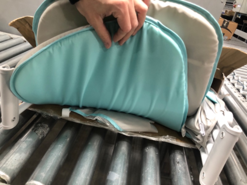 Photo 1 of Dream On Me Karley Bassinet in Blue/Grey