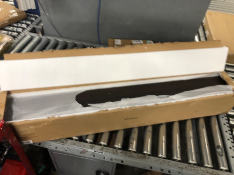 Photo 1 of WELLAND Rustic Floating Shelf, Reclaimed Wood Wall Shelf, Fireplace Mantel Shelf Wall Mounted,Walnut Color (48" W x 6" D x 6" H) Walnut 48-INCH