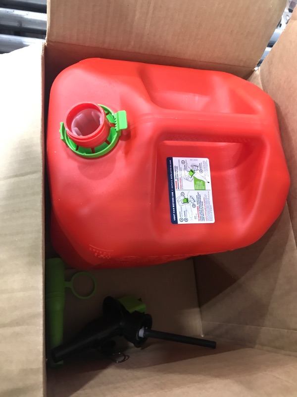Photo 1 of `** see notes****Scepter FSCG552 Fuel Container with Spill Proof SmartControl Spout, Red Gas Can, 5 Gallon 5 Gallon Red Gas Can
