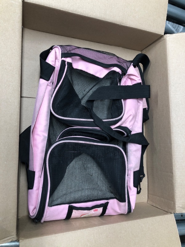 Photo 2 of **MAJOR DAMAGE PREV USED**
Henkelion Large Cat Carriers Dog Carrier Pet Carrier Pink