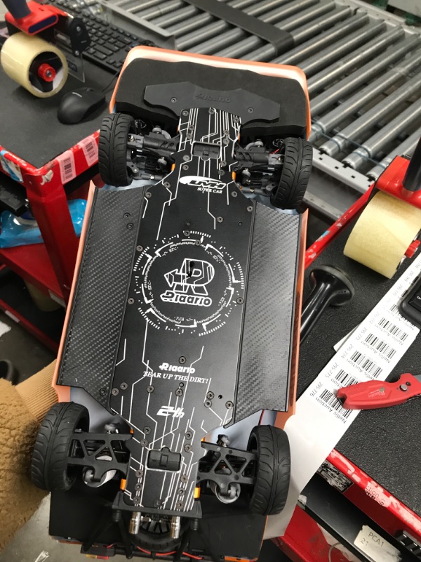 Photo 5 of AMORIL 1/10 AK-917 Fast Brushless RC Cars for Adults,Max 75mph Hobby Electric On-Road RTR Supercar with 9KG Metal Servo,3650 4300KV Brushless Motor,60A Independent ESC,Remote Control Car for Boys,Cyan Blue Brushless 1:10 Scale ( TESTED) 