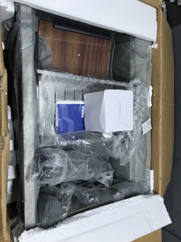 Photo 1 of MENATT 25 x 18 Inch Drop in Workstation Kitchen Sink, 25 Inch Single Bowl Handmade Topmount Kitchen Sink, 18 Gauge Stainless Steel 9'' Deep Kitchen Workstation Sink with Cutting Board& Strainer 25"x18"x9"