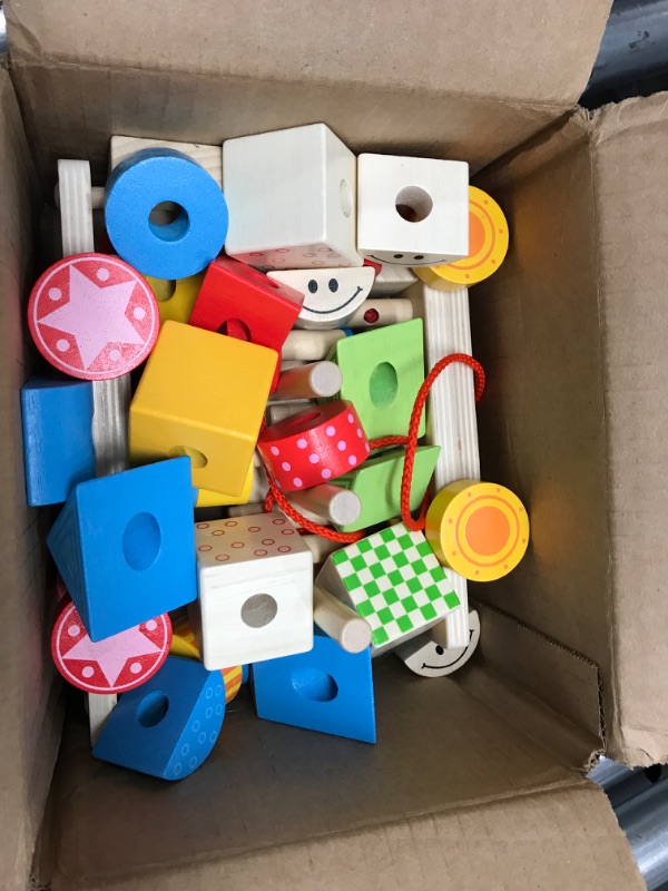 Photo 1 of Bigjigs Toys Wooden Build Up Train - Pull Along Toys for Babies and Toddlers