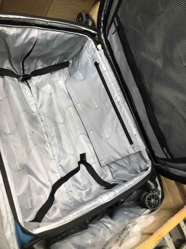 Photo 4 of **NONREFUNDABLE**FOR PARTS OR REPAIR**SEE NOTES**
****STOCK IMAGE FOR SAMPLE****
2 PIECE - DELSEY Paris Sky Max 2.0 Softside Expandable Luggage with Spinner Wheels, Blue, 2 Pc SET Blue 28" & 22"