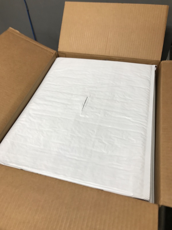 Photo 2 of 50 Poly Bubble Mailer Bags 14.5x20 - 7 Pouches Envelopes White Self-Sealing