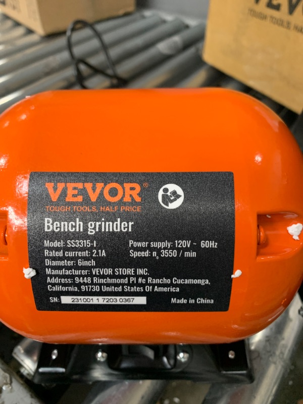 Photo 3 of [STOCK PHOTO FOR REFERENCE ONLY]
VEVOR Bench Buffer Polisher, Bench Buffer Grinder Polishing & Buffing Machine
