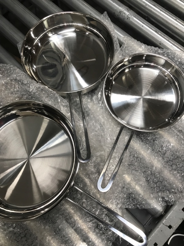 Photo 1 of 10 PCS STAINLESS STEEL COOKWARE SET PREMIUM QUALITY HEAVY DUTY 