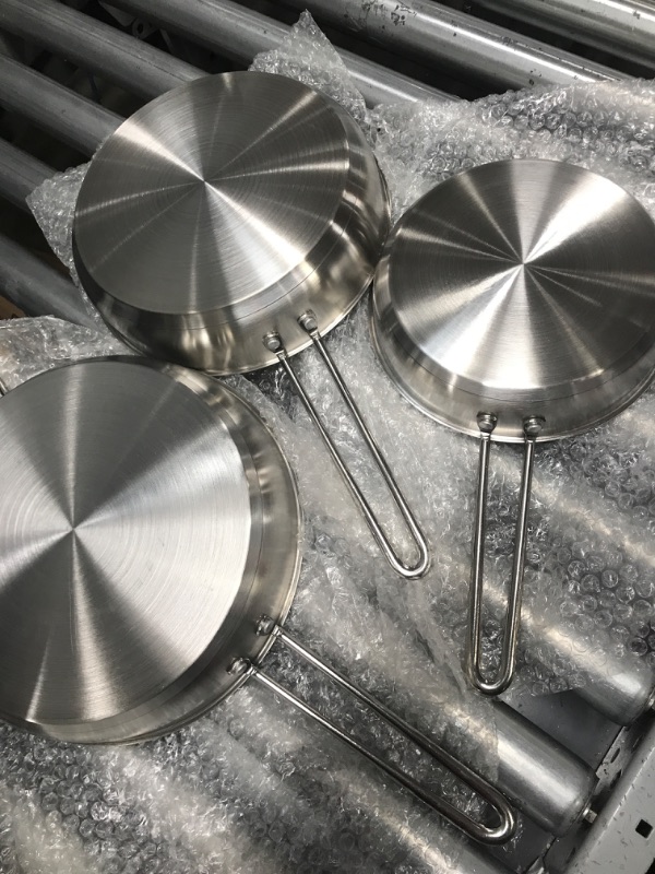 Photo 2 of 10 PCS STAINLESS STEEL COOKWARE SET PREMIUM QUALITY HEAVY DUTY 