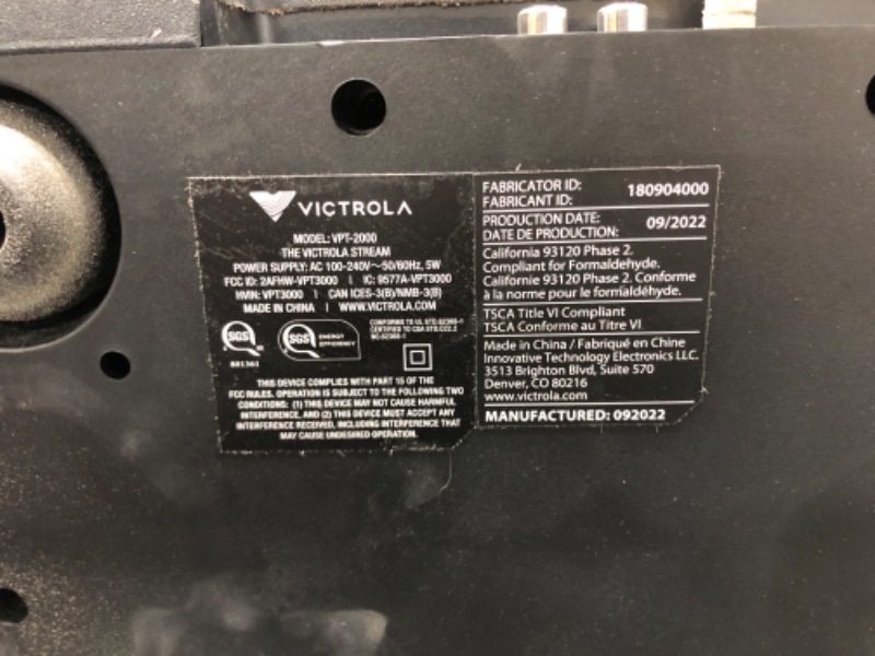 Photo 5 of PARTS ONLY/ SEE NOTES*****
Victrola Stream Onyx Works with Sonos Wireless Turntable - New