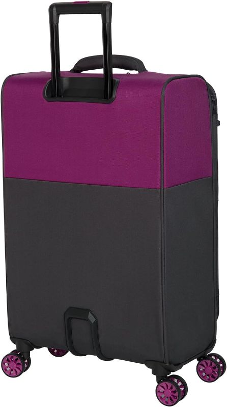 Photo 1 of it luggage Duo-Tone 31" Softside Checked 8 Wheel Spinner, Fuschia Red/Magnet
