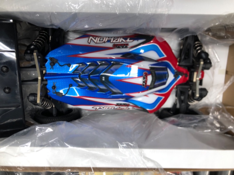 Photo 2 of ARRMA RC Car 1/8 TLR Tuned Typhon 6S 4WD BLX Buggy RTR (Battery and Charger Not Included), Red/Blue, ARA8406, Cars, Electric Kit Other