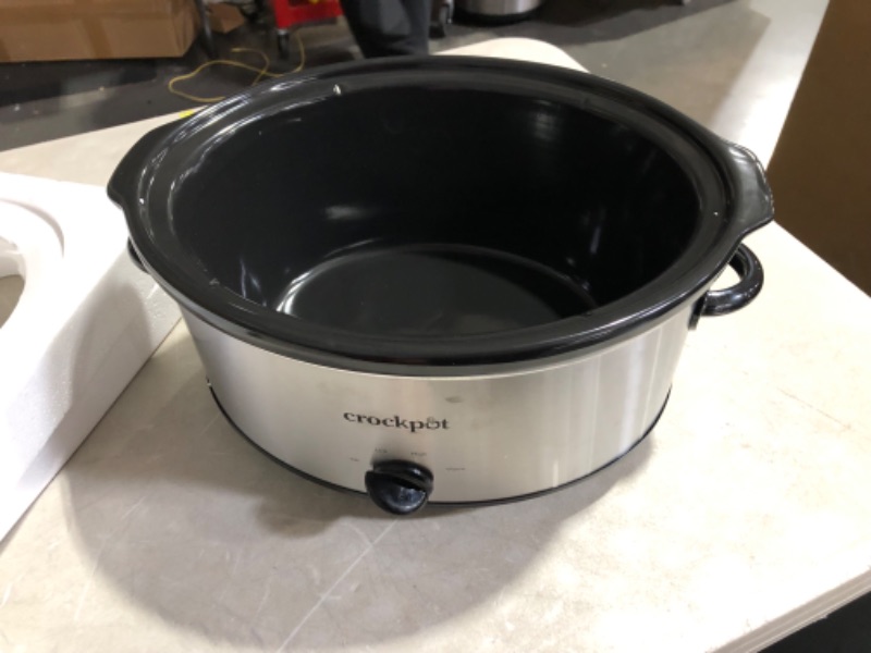 Photo 2 of ***LID MISSING - UNABLE TO TEST***
Crock-Pot 7qt Manual Slow Cooker - Silver SCV700-SS