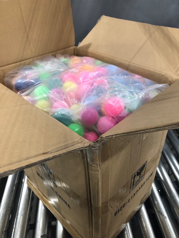 Photo 1 of 1000 Pack Colored Balls Plastic Table Tennis Ball 40mm Entertainment Table Tennis Balls Bulk for Table Game and Advertising, DIY Arts and Craft, Sports Activities, Party Decoration Assorted Color