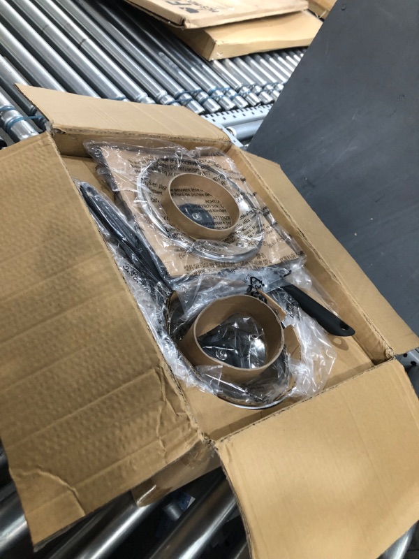 Photo 1 of Amazon Basics Non-Stick Cookware Set, Pots and Pans - 8-Piece Set 8-Piece Set Cookware Set