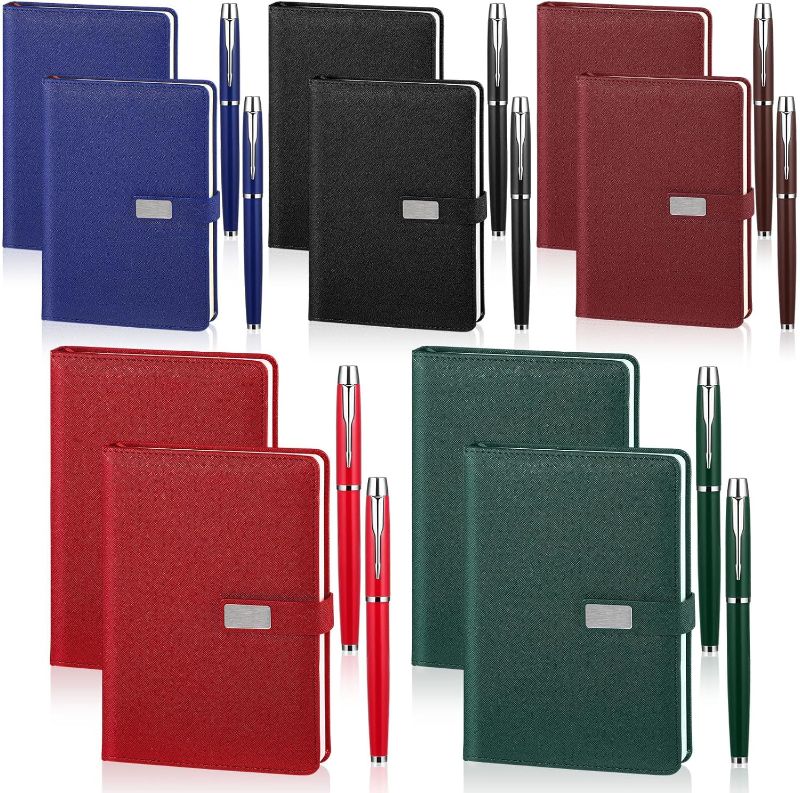 Photo 1 of 10 Pcs Employee Appreciation Notebook Pen Bulk Gifts Lined Journals with 10 Pens Hardcover Executive Notebooks 5.8 x 8.5 Inch 300 Pages for Men Women Staff Teacher Volunteer