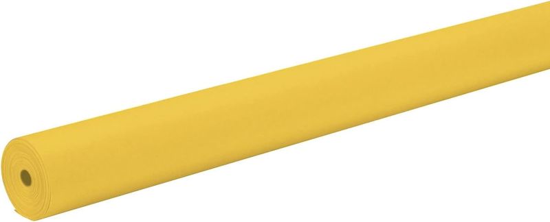 Photo 1 of ArtKraft Duo-Finish Paper Roll P0067144, 4-feet by 200-feet, Yellow, 1 Roll