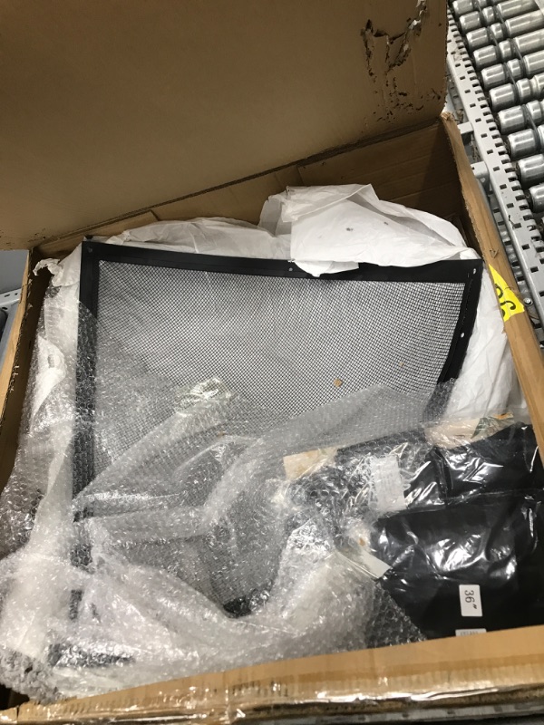 Photo 1 of NEW 28” Fire Pit Screen Round Cover Guard Accessory - Round Spark Screens Cover Accessories - Heavy-Duty Steel Backyard Firepit Stove bonfire Mesh Screen with Easy Open Lift Handle (Sizes 36”/32”/28”) 28"