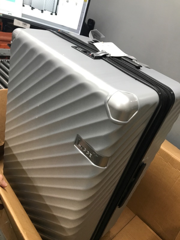 Photo 2 of ( NOTES ) LUGGEX 3 Piece Luggage Sets with Spinner Wheels - 100% Polycarbonate Expandable Hard Suitcases with Wheels - Travel Luggage TSA Approve (Silver, 20/24/28)
