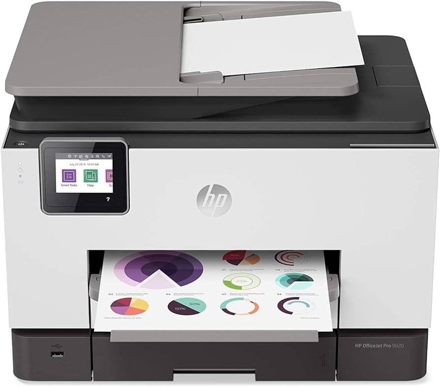 Photo 1 of HP OfficeJet Pro 9020 All-in-One Wireless Printer with Smart Tasks for Smart Office Productivity, 1MR78A (Renewed)