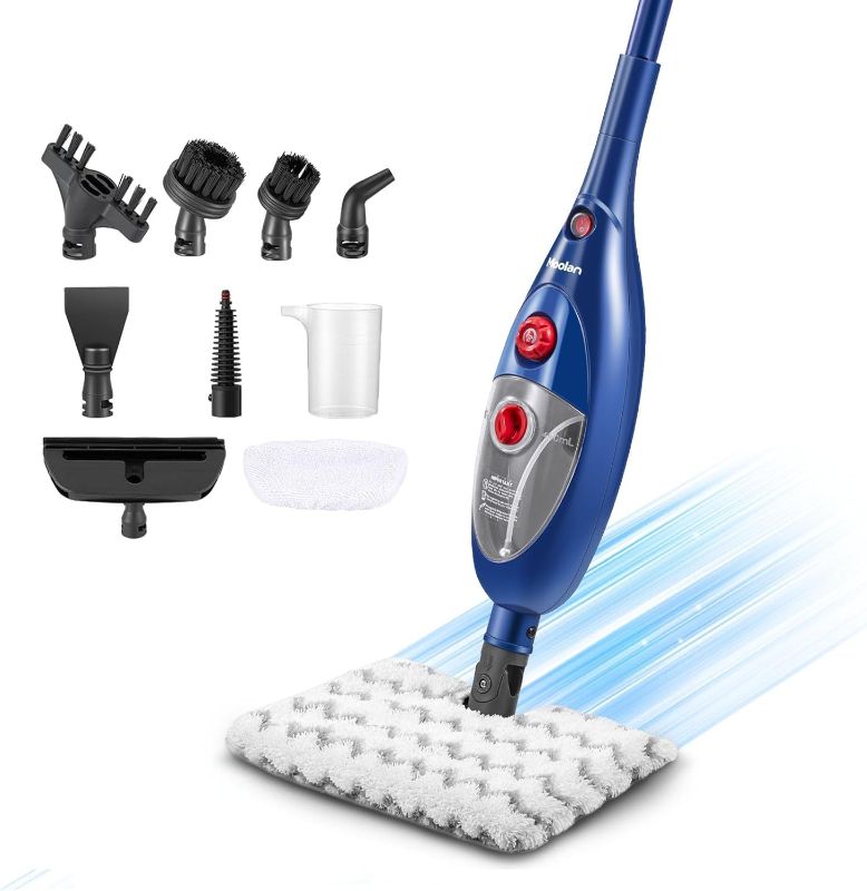 Photo 1 of 
Moolan Steam Mop for Hardwood Floors,12 in 1 Floor Steamer,Multipurpose Steam Cleaner for Floors,Detachable Steam Mop for Tile Floors with Grout
Color:Blue