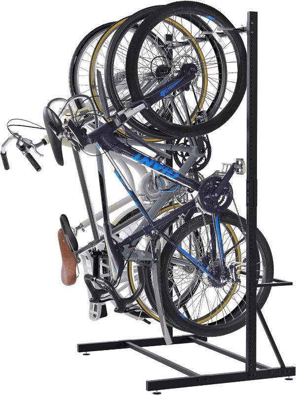 Photo 1 of ***SEE NOTES***Caprihom Freestanding Bike Rack Bicycle Storage Rack for Garage Max 5 Bikes | Solid Steel Bike Racks for Garage Indoor Garage Floor Stand
