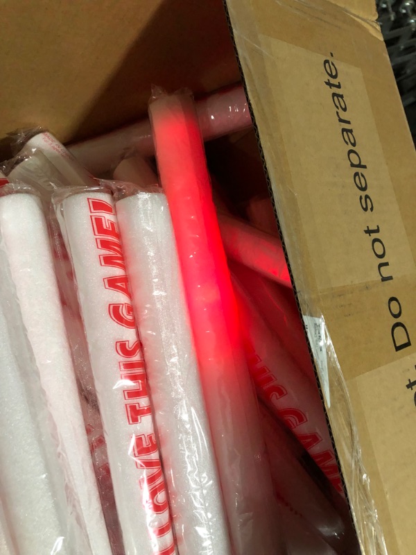 Photo 3 of ***UNABLE TO CONFIRM EXACT COUNT***
SHQDD Foam Glow Sticks Bulk, 174 Pack Giant 16 Inch LED Foam Sticks with 3 Modes