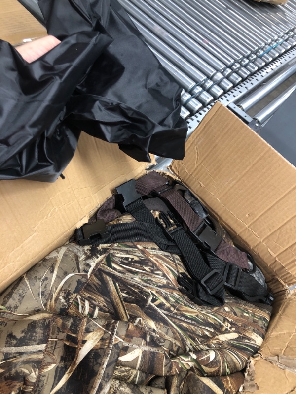 Photo 1 of ***USED***OXYVAN Duck Hunting Waders with 600G Rubber Boots Insulated,Neoprene Realtree MAX5 Camo Fishing Chest Waders for Men & Women Men13/Women15