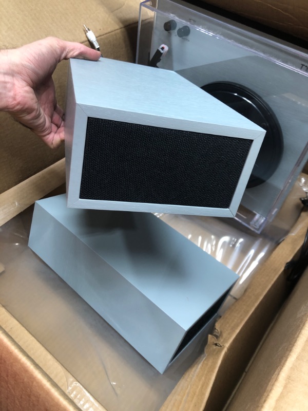 Photo 1 of NONFUNCTIONAL PARTS ONLY************
LP&No.1 Bluetooth Turntable with Stereo Bookshelf Speakers,
