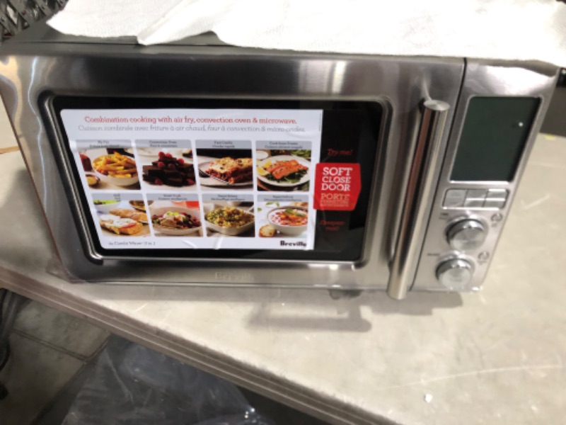 Photo 6 of **PARTS ONLY DOES NOT FUNCTION
Breville Combi Wave 3-in-1 Microwave, Air Fryer, and Toaster Oven, Brushed Stainless Steel, 