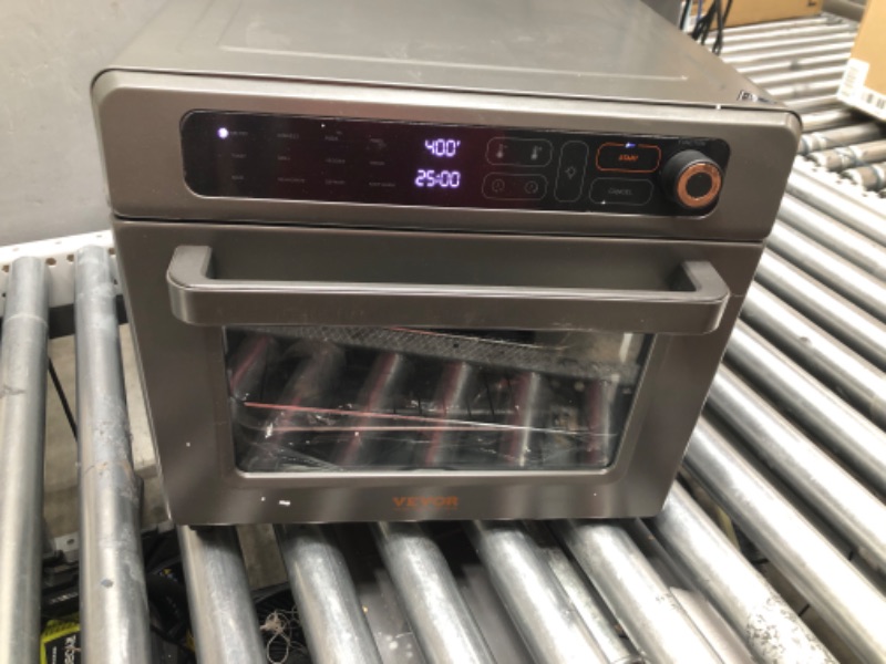 Photo 2 of ***USED - POWERS ON - UNABLE TO TEST FURTHER***
VEVOR 12-IN-1 Air Fryer Toaster Oven, 25L Convection Oven, 1700W Stainless Steel