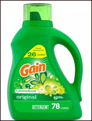 Photo 2 of **2 PACK**  Gain + Aroma Boost Original Scent HE Compatible Liquid Laundry Detergent- 65 Ounces