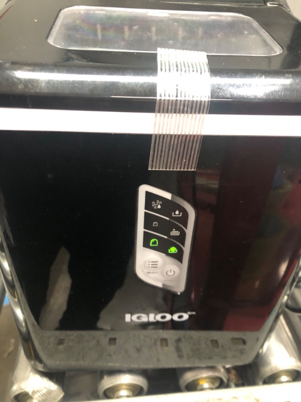 Photo 2 of **NON REFUNDABLE NO RETURNS SOLD AS IS**
**PARTS ONLY**Igloo Automatic Ice Maker, Self- Cleaning, Countertop Size, 26 Pounds in 24 Hours, 9 Large or Small Ice Cubes in 7 Minutes, LED Control Panel, Scoop Included, Perfect for Water Bottles, Mixed Drinks B