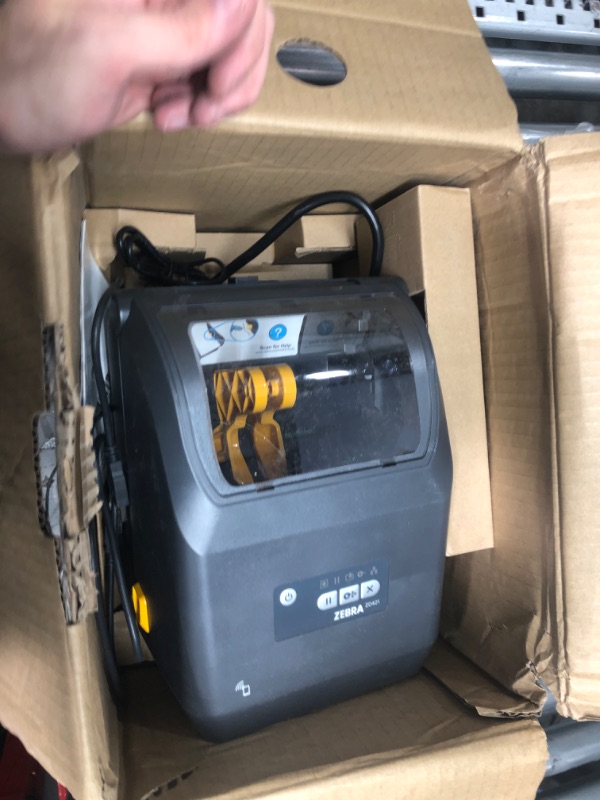 Photo 2 of ZEBRA ZD421 Direct Thermal Desktop Printer 300 dpi Print Width 4-inch Wired USB and 802.11ac Connectivity ZD4A043-D01W01EZ, No Thermal Ribbon Required