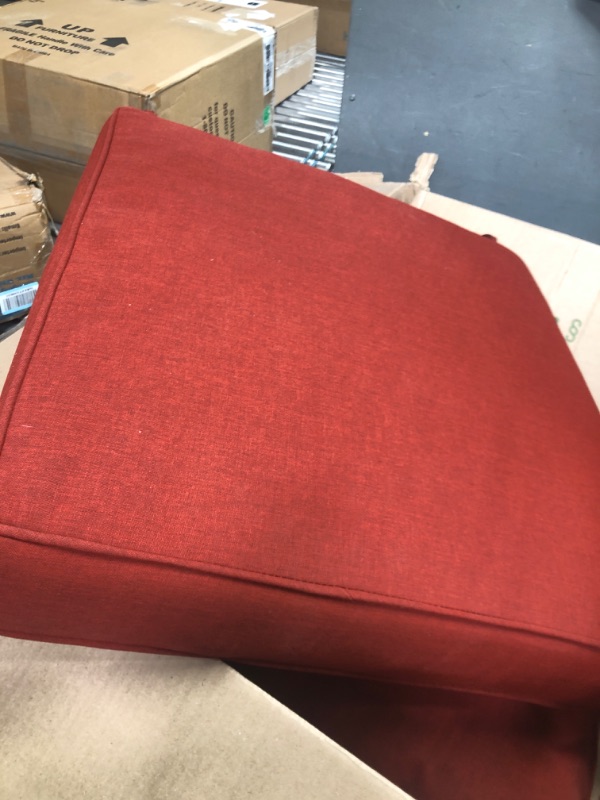 Photo 2 of 2 Count Red Love Seat Cushions- 1 Bottom and 1 Back/Pillow