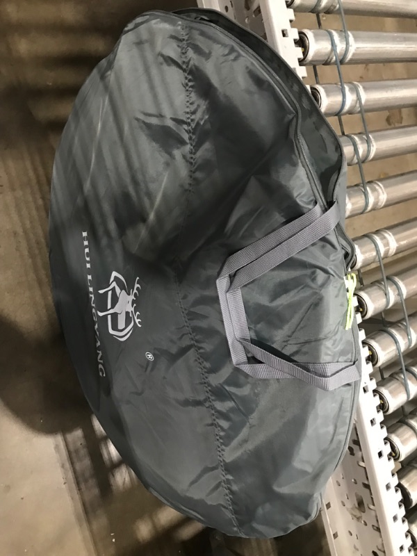 Photo 1 of 6 Person Easy Pop Up Tent,12.5’X8.5’X53.5'',Automatic Setup,Waterproof, Double Layer,Instant Family Tents for Camping,Hiking & Traveling Dark Green
